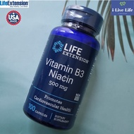 ไนอะซิน Vitamin B3 Niacin 500 mg 100 Capsules - Life Extension