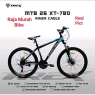 sepeda gunung mtb trex xt-780 26 inch mtb 26 inch trex xt780 terbaru - black tosca