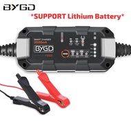BYGD 6V 12V Automatic Battery Charger 3.5A Lithium battery Charger