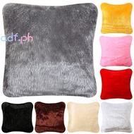 Fluffy Velvet Square Throw Pillow Case Cushion Cover 16×16 inches (43x43cm) Pillowcase for Sofa