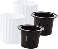 Levemolo 2pcs Self-watering Planter Pots Easy Care Indoor Flower Pots for Plants Plastic Self-wateri
