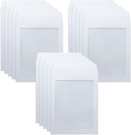 WYAN Pack of 15 A5 White Envelopes with Window, Kraft Paper Envelopes, Business Envelopes, Window En
