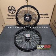 W175 RIM SET BLACK 17x160 and 17x185 ORIGINAL KAWASAKI