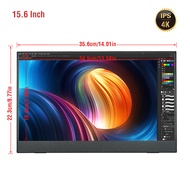 Portable Monitor for Laptop Anmite 15.6"4K Portable Monitor Usb Type-c HDMI Display Extended Split S