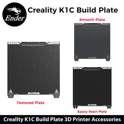 Creality K1C PEI Build Plate 3D Printer Accessories Without Soft Magnetic Sticker 235x235mm K1C Prin