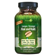 Irwin Naturals Longer, Stronger Hair and Nails - Promotes Vibrant Shine Texture & Strength - 60 Liqu