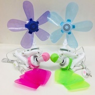 J490 Desktop Clip Fan 5 Blade Mini Clip Fan Wall Mounted Super Soft Wind Super Mute