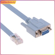 RJ45 Male to DB9 Female 1.5m Network Console Cable for Cisco Switch Router OZ [fashionbeauty.my]