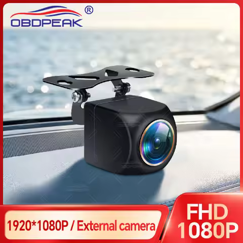 Universal 170° Fisheye Golden 1080P Rear View Camera AHD 4 Pin 2.5mm Automatic Reversing Night Visio