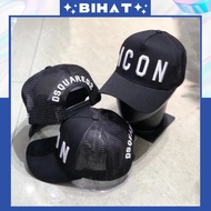 DSQUARED2 Men's and Women's Fashion Button Buckle Baseball Cap, Dsquared2 cool khaki mesh hat MU533