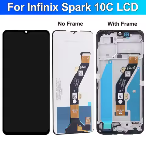 6.6'' LCD Display for Tecno Spark 10C KI5k KI5m 100% Tested Touch Screen Digitizer Assembly with Fra