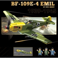 631PCS MOC BF-109E-4 EMIL Air Fighter Airplane Aircraft Figure Model Toy Building Block Brick Gift K