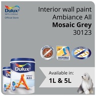 Dulux Interior Wall Paint - Mosaic Grey (30123)  (Ambiance All) - 1L / 5L