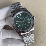 39mm Mechanical Watch Sapphire Glass NH35 Movement Green Luminous Watch