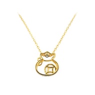 CHOW TAI FOOK 999 Pure Gold Pendant Necklace - Prosperity Bag R29033