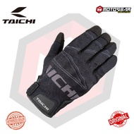 RS TAICHI RST462 RUBBER KNUCKLE MESH GLOVE (ICON BLACK)