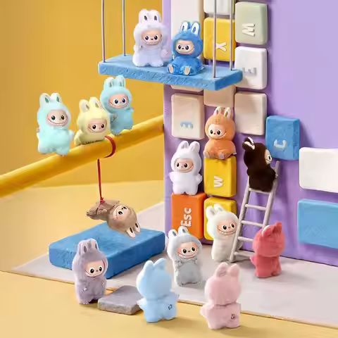 Genuine Popmart Bubble Mart Labubu Heart Password Pendant Blind Box Mini Labbub 4.0 Cute Holiday Gif