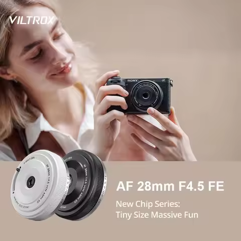 VILTROX AF 28mm F4.5 Autofocus Full Frame Lens Retro Ultra-thin for Sony E Mount A7C A6400 A6700 ZV-