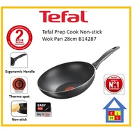 TEFAL PREP COOK NON STICK WOK PAN B14287 28cm