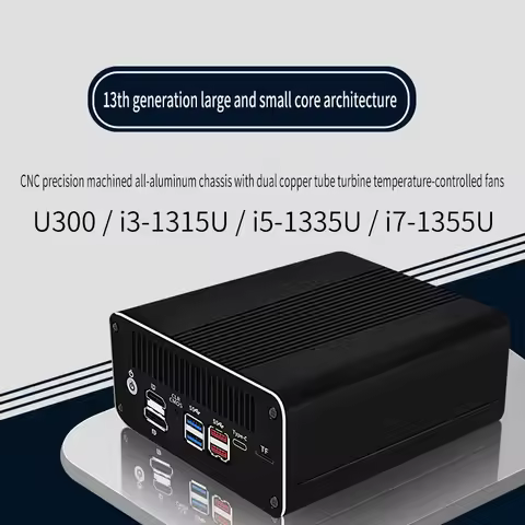 13th Gen 2.5G Soft Router Intel i7-1355U i5 1335U i3-1315U 6x Intel i226-V Fanless Mini PC Firewall 