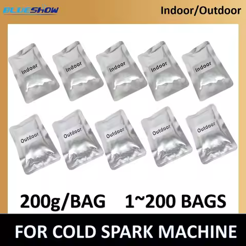 1~200 Bag Ti Powder 200g Cold Spark Machine 600W Fountain Sparkular Machine Consumables MSDS Ti Powd