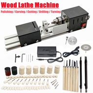 Mini Lathe Beads Polisher Machine Diy CNC Carving Turning Machining for Table Woodworking Wood DIY T