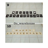Anniversary banner - anniversary bunting flag - anniversary banner - anniversary bunting flag - happ
