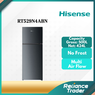 【FREE SHIPPING】Hisense 500L Two Door Inverter Refrigerator RT529N4ABN