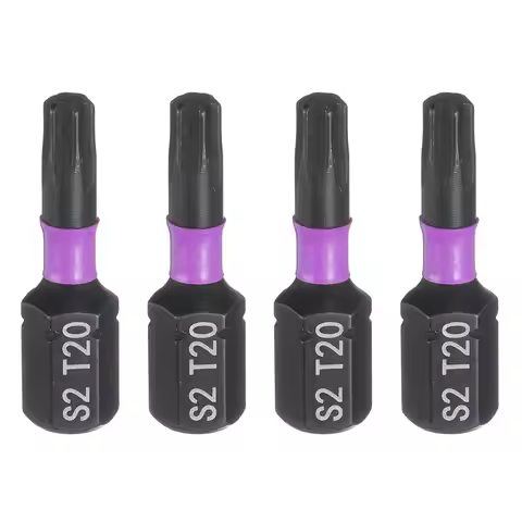 2/4/8pcs Torx Screwdriver Bit T7 T8 T9 T10 T15 T20 T25 T27 T30 T40 1/4" Hex Shank 25mm/1" Magnetic S