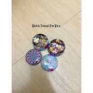 Batik Travel Pin Box - Kerongsang, Pin Tudung, Magic Pin, Jarum Peniti, Clip Tudung