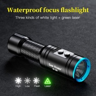 Seafrogs SF-L03 Aluminum Alloy Waterproof 100m/325ft Flashlight 4 Modes Zoomable 1000 Lumen Diving T