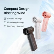 JisuLife Mini Fan 9 5000 mAh 5 Speeds Strong Wind Cooling Handheld Fan USB Handheld Portable Jet Fan