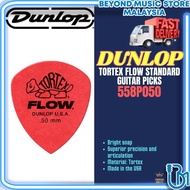 JIM DUNLOP TORTEX FLOW STANDARD GUITAR PICKS (558P050,558P060,558P073,558P088,558P100,558P114,558P13