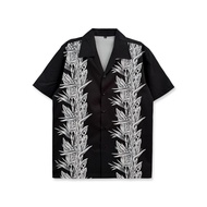 Printed Cuba Collar Retro Mens Shirt Streetwear Clothing