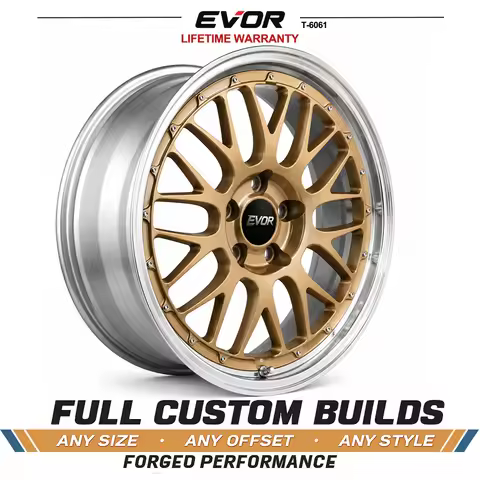 Two Pieces LM Forged Alloy Wheels Retro Mesh Concave Rims 18 19 20 Inch 5×120 5×108 5×114.3 Custmo F