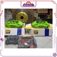 AP-RACING 9040 AGH30 VELLFIRE NEW 6POT BRAKE CALIPER WITH DISC ROTOR AND BRAKE PAD/PIPE FRONT ASSY