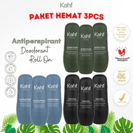 [3PCS PACKAGE] KAHF Antiperspirant Deodorant Roll On 45 ML Deodorant Men - Men's Deodorant