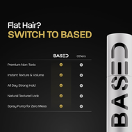 【รุ่นปรับปรุงใหม่】BASED Hair Texturizing Powder Lightweight & Volumizing Hair Styling Powder with Ma