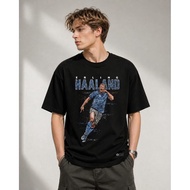 Fansbolastore - Erling Haaland Scribble Art T-Shirt - Unisex 24s Combed Football T-Shirt