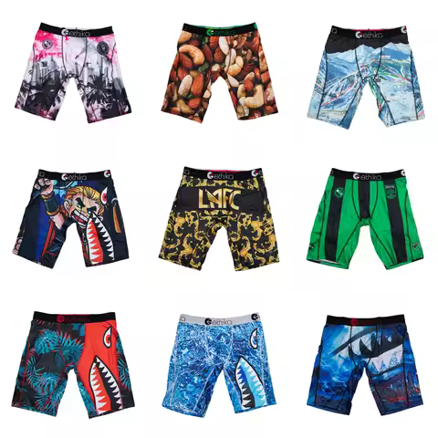 ETHIKA, 1 Uds., ropa interior sexi para hombre, Boxers transpirables para nadar, calzoncillos para h