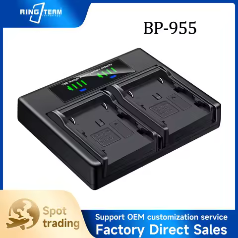 BP-955 BP 955BP-970G BP-950G BP-955 BP-975 BP-925 LCD Dual Charger for Canon CA-CP200L EOS C200 PL C