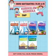 MATHEMATICS BOOK GRADE 7 8 9 / 1 2 3 SMP VOLUME a/B INDEPENDENT CURRICULUM (ERLANGGA)