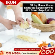 Multifunctional Vegetable Cutter Slicer, 6-in-1 Grater with Drain & Hand Guard 切絲器