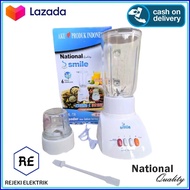 Blender Kaca National Smile 2in1 Blender Gelas Kaca Dengan 6 Mata pisau Murah Berkualitas