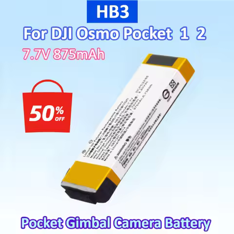 NEW Replacement Battery HB3 7.7V 875mAh For DJI Osmo Pocket Osmo Pocket II Osmo Pocket 1 2 Rechargea