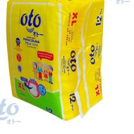 Oto Diapers PANTS / Swaddling Diapers Adult Models PANTS Size XL - Contents 12 pcs