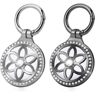 Airtag Necklace,Titanium Alloy Metal Dial Design Airtag Necklace Kids,75cm/29.5in Adjustable Alloy C