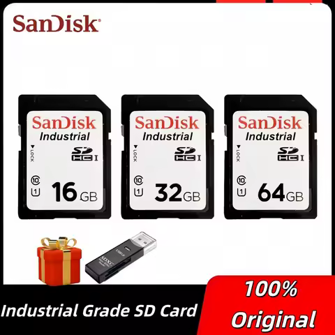 SanDisk Industrial Grade SD Card 64GB 32GB 16GB MLC SDHC Memory Card For medical equipment, intellig