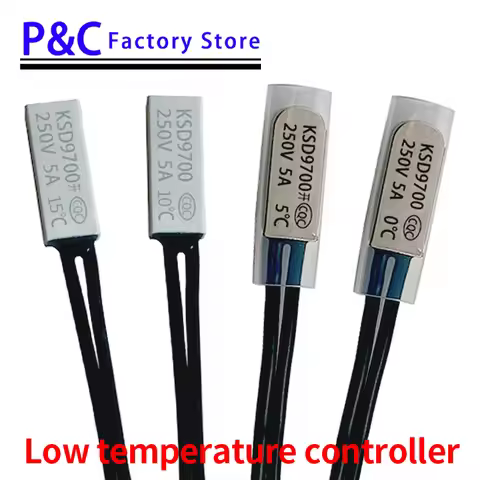 KSD9700 0C-35C 5A 250V Metal Plastic Normal Close Normally Open low Temperature Thermostat Thermal P