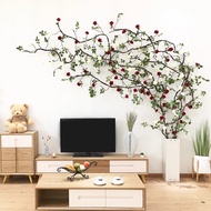 Fake Rose Vines Climbing Roses Wall Hanging 3m Long Balcony Home Decoration DC-90
